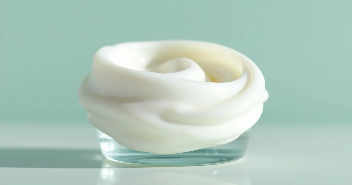 알란토인 크림 텍스처 클로즈업