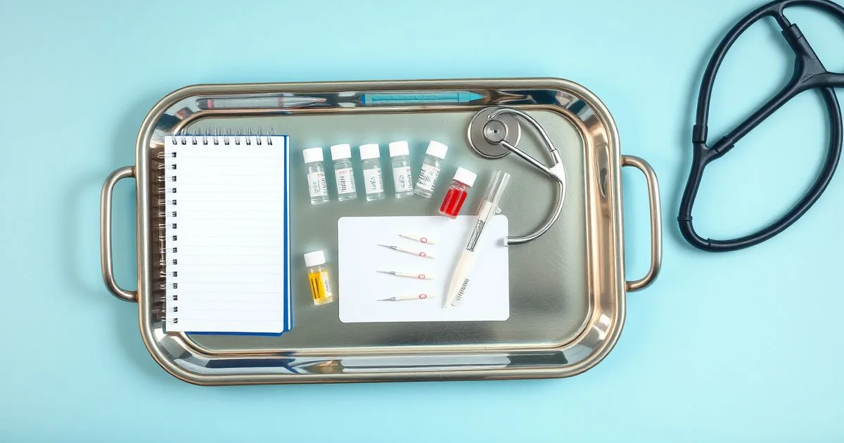 알레르기 전문의 검사 도구 배치