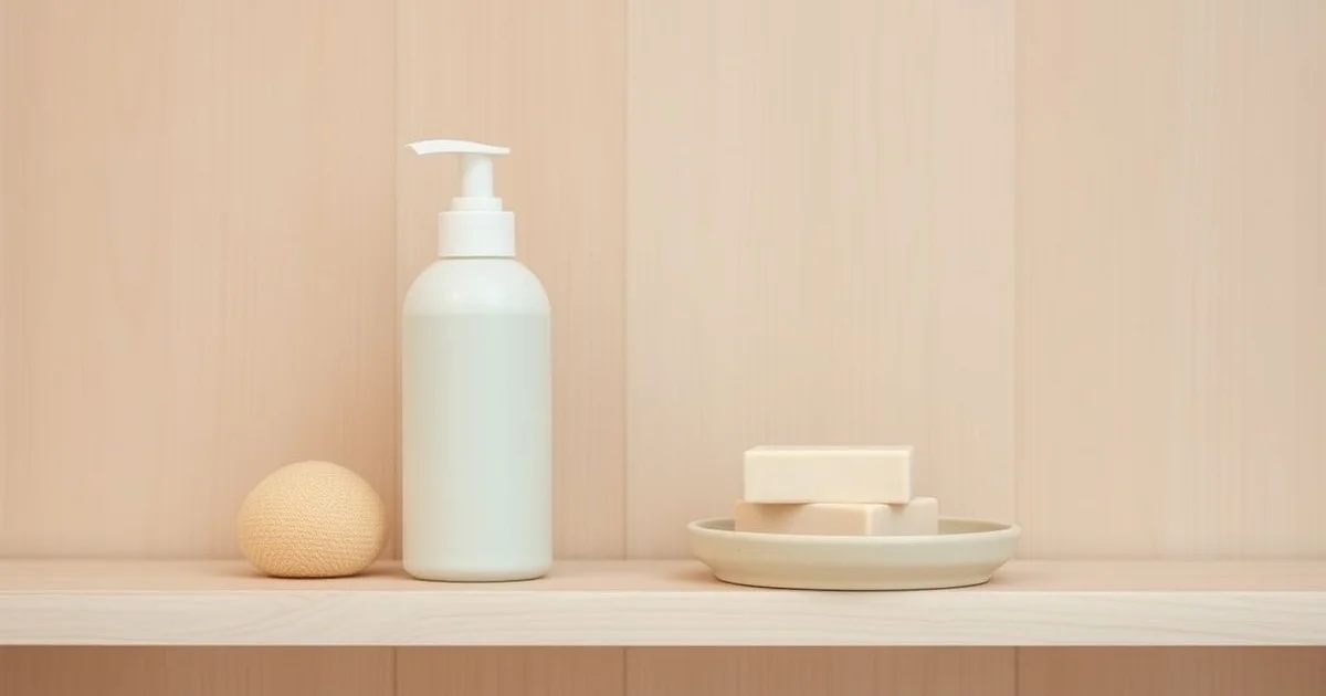 순한 세정제와 저자극 손씻기 도구