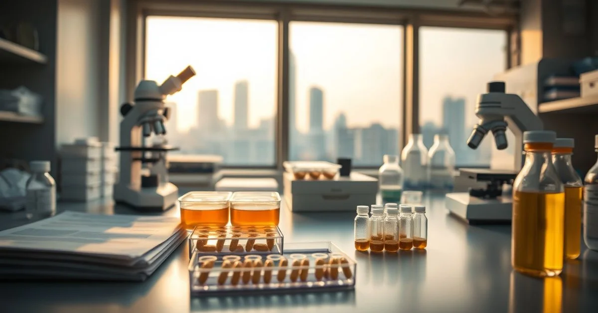 프로바이오틱스 아토피 연구 실험실 장면