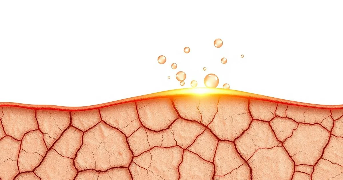 세라마이드 피부 장벽 보호 개념 이미지