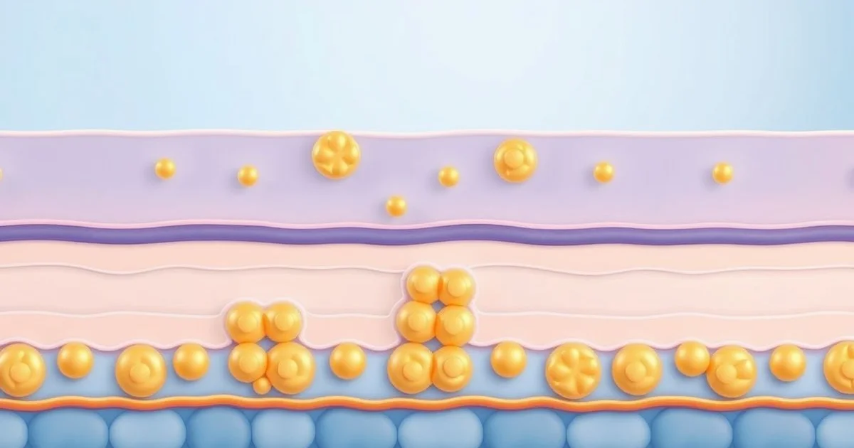 세라마이드 피부 장벽 구조 일러스트