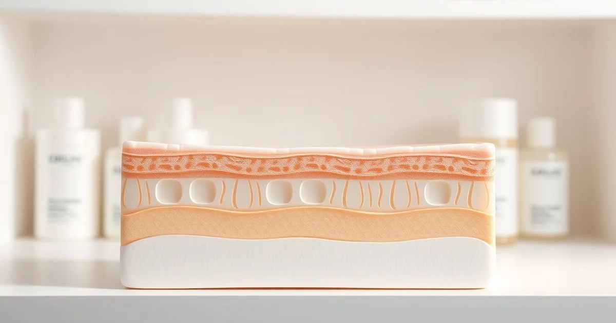 세라마이드 피부장벽 구조 모형