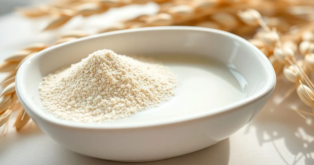 콜로이달오트밀 보습제 성분 클로즈업