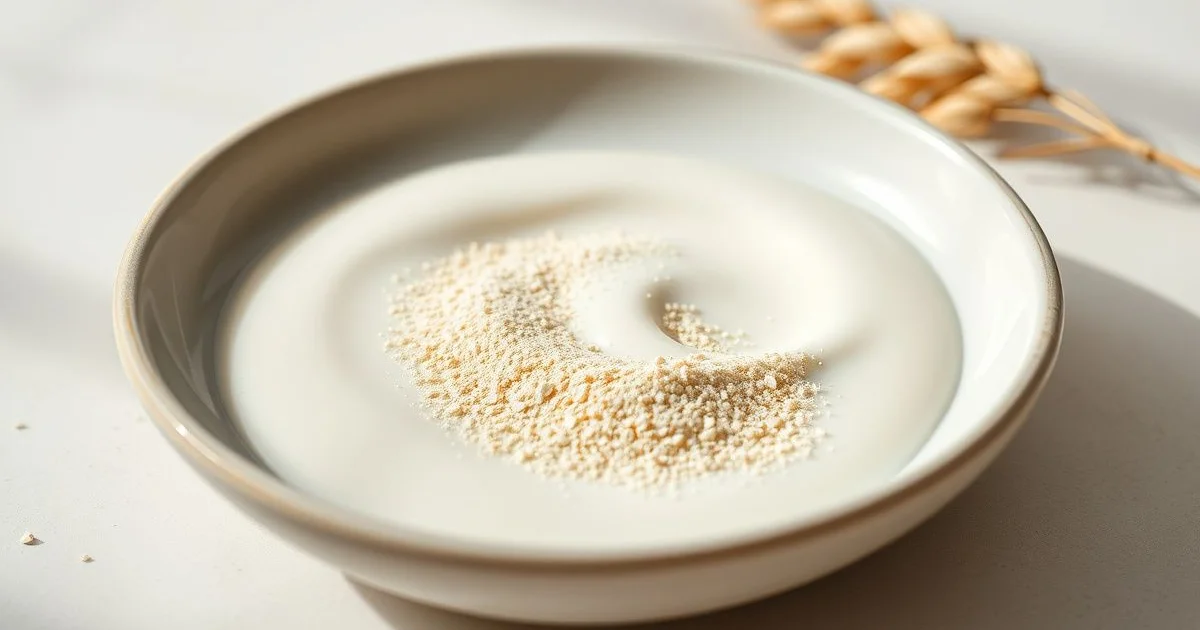 콜로이달오트밀 크림 성분 클로즈업