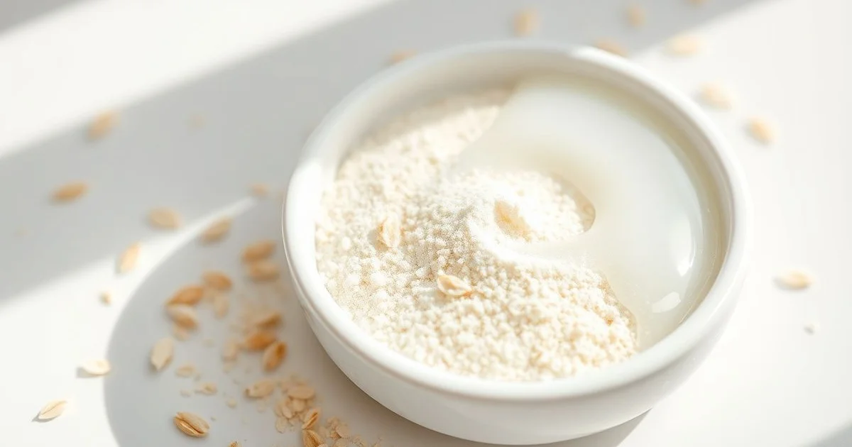 콜로이달오트밀 보습제 성분 클로즈업