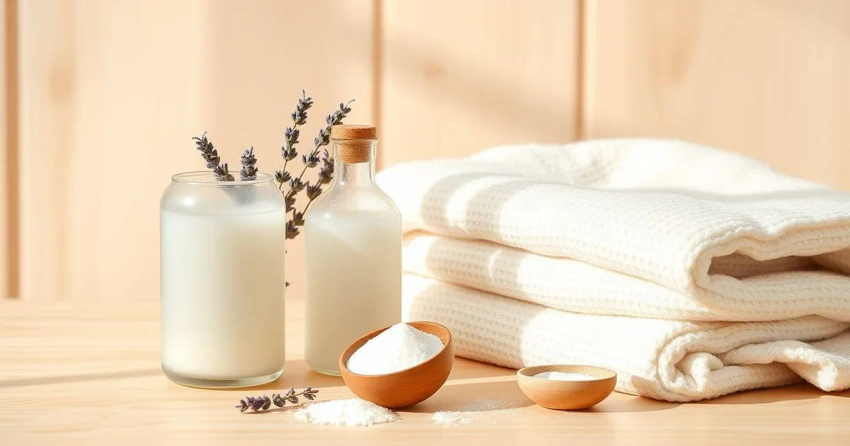 안전한 천연 세제와 식물 성분 구성