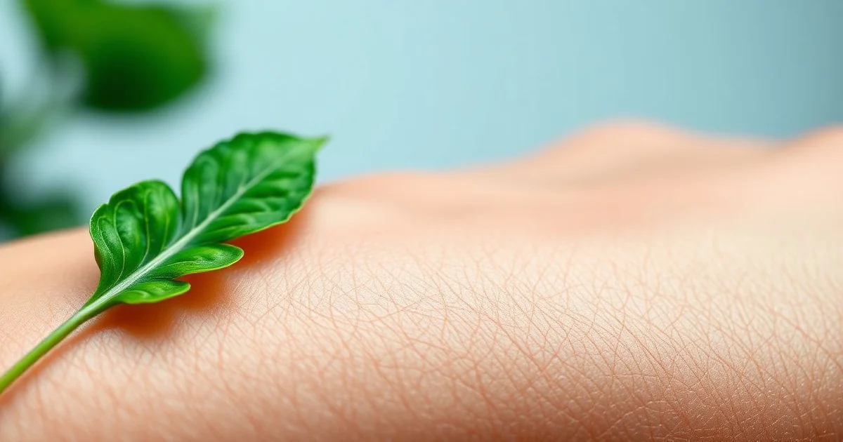 병풀잎과 아토피 피부 진정 이미지