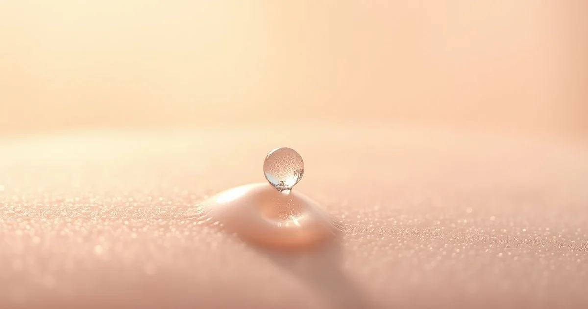 판테놀 성분 물방울 피부 보습 이미지