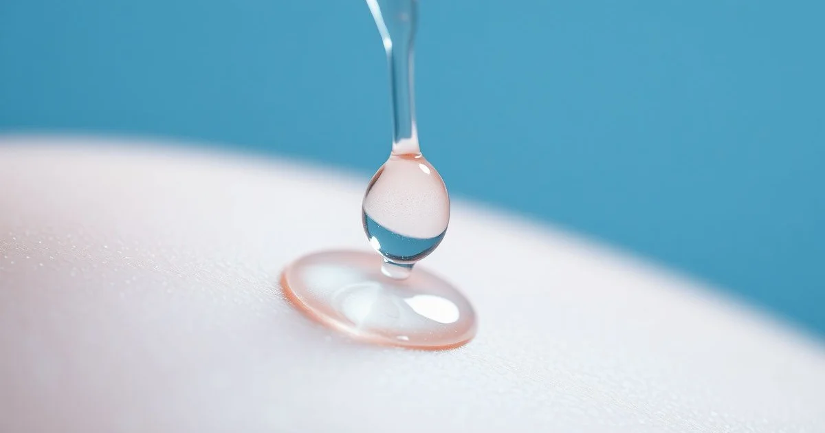 판테놀 성분이 피부에 흡수되는 모습