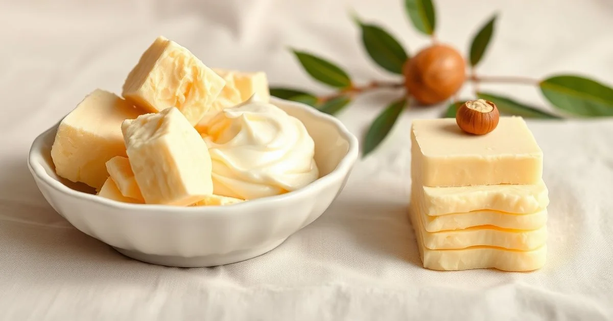 시어버터 원료와 피부 보습 작용 이미지