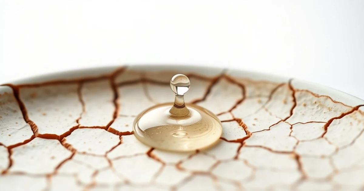 스쿠알란 오일 피부 흡수 과정 클로즈업