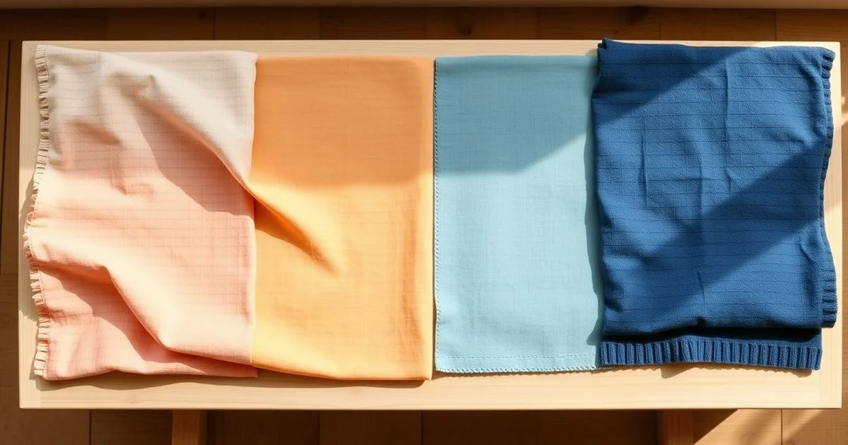 계절별 아토피 의류 소재 견본