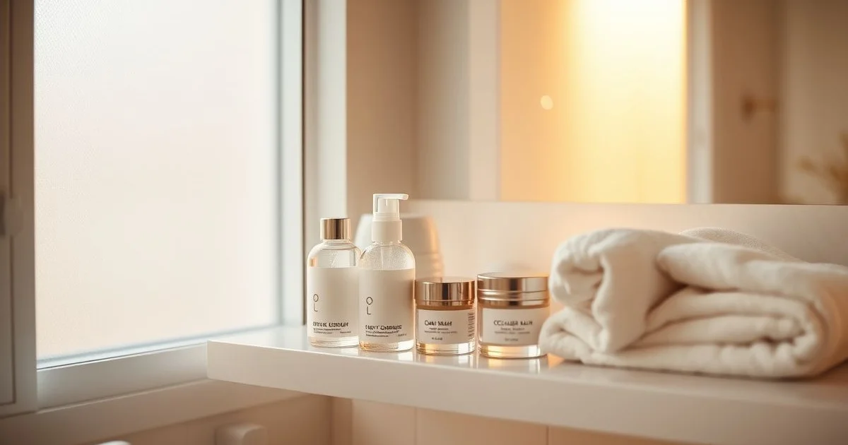 보습제 4단계 사용법 욕실 연출