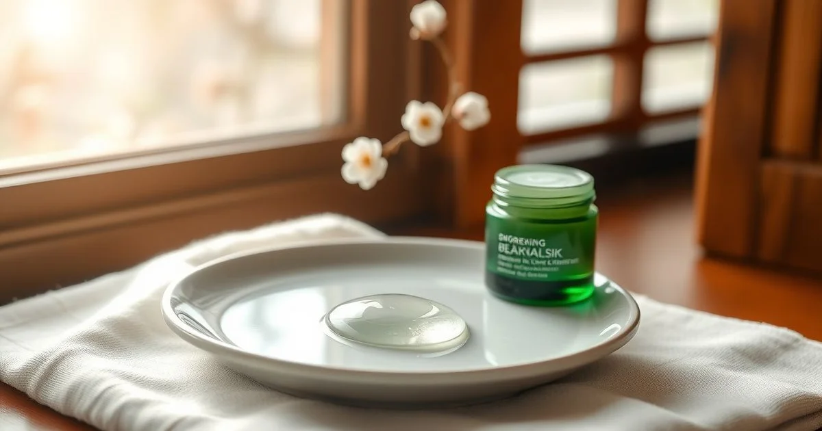 세안 후 보습 크림과 세럼 마무리 단계