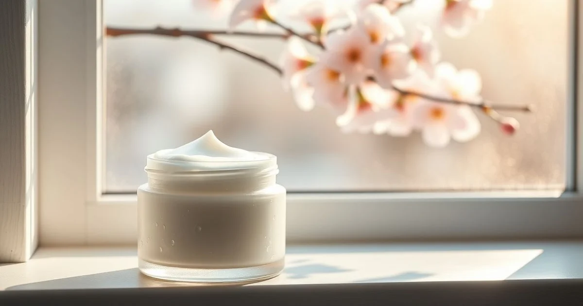 겨울 보습제와 봄 벚꽃 창가 대비