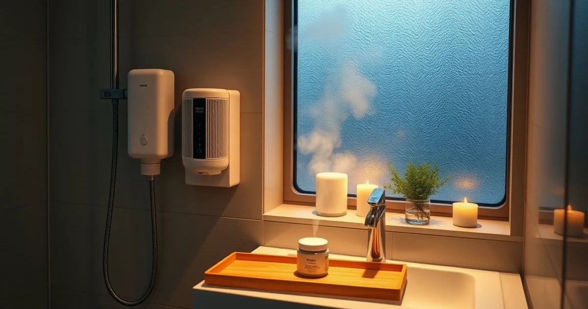 샤워필터 외 보습 관리 욕실 풍경