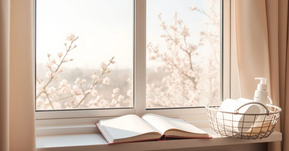 봄철 황사에서 맑은 하늘로 변하는 풍경